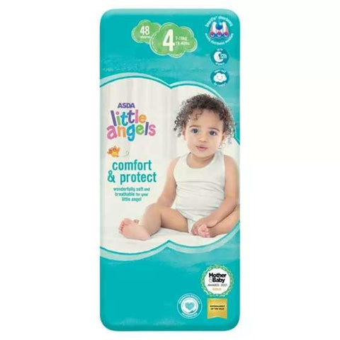 ASDA Little Angels Comfort & Protect Size 4 Nappies