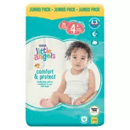 Little Angels Comfort & Protect Size 4+ Nappies Jumbo Pack - toylibrary.lk