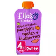 Ella's Kitchen Organic Sweet Potatoes, Pumpkin, Apples and Blueberries Baby Food Pouch 4+ Months - toylibrary.lk