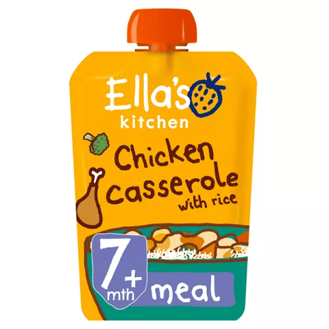 Ella's Kitchen Organic Chicken and Rice Casserole Baby Food Pouch 7+ Months - toylibrary.lk