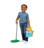 LeapFrog Clean Sweep Mop & Bucket | Interactive Pretend Play Set with Sound & Music | Suitable for Boys & Girls 2-5 Years - toylibrary.lk