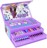Frozen Kids Girls 44 Pieces Colouring Case - toylibrary.lk
