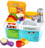 LeapFrog Scrub & Play Sink Toy, Kitchen Accessories for Pretend Play with Shape Sorting, Counting and Colours, Toddler Toys for Boys & Girls 2, 3, 4, 5 Year Olds - toylibrary.lk