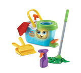 LeapFrog Clean Sweep Mop & Bucket | Interactive Pretend Play Set with Sound & Music | Suitable for Boys & Girls 2-5 Years - toylibrary.lk