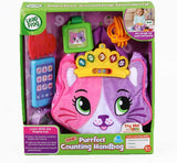 LeapFrog Purrfect Counting Handbag, Baby Interactive Toy for Pretend Play, Musical Toy with Colours and Phrases, Cute Cat Purse with Baby Accessories and Baby Teether, Suitable for 6 Months + - toylibrary.lk