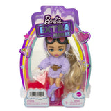 Barbie Extra Minis Doll #4 (5.5 in) Wearing Fluffy Purple Fashion, - toylibrary.lk