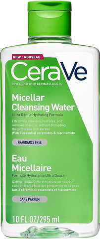 CeraVe Micellar Cleansing Water for All Skin Types including sensitive skin and makeup removal 295ml with Niacinamide and Ceramides - toylibrary.lk
