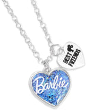 Barbie Best Friends Heart Necklace Set, Pink - toylibrary.lk