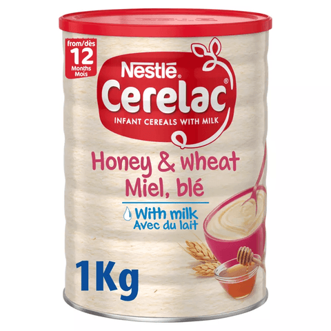 Nestle CERELAC Wheat Based Fortified Baby Cereal with Honey & Wheat, Just Add Water, 12 Months+ - toylibrary.lk