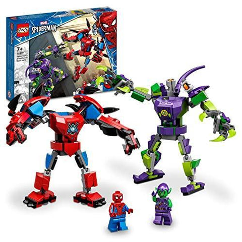 76219 Marvel Spider-Man & Green Goblin Mech Battle Action Figures - toylibrary.lk