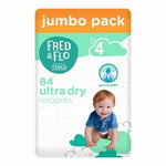 Fred & Flo Ultra Dry Size 4 Nappies Jumbo Pack 84 - toylibrary.lk