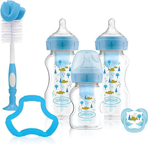 Natural Flow Options+ Anti-Colic Baby Bottle Gift Set, Blue - toylibrary.lk