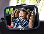 Onco Baby Car Mirror - Newborn Essentials - 100% Shatterproof Rear View Mirror