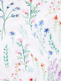 Multicoloured Delicate Floral Double Duvet Cover Set