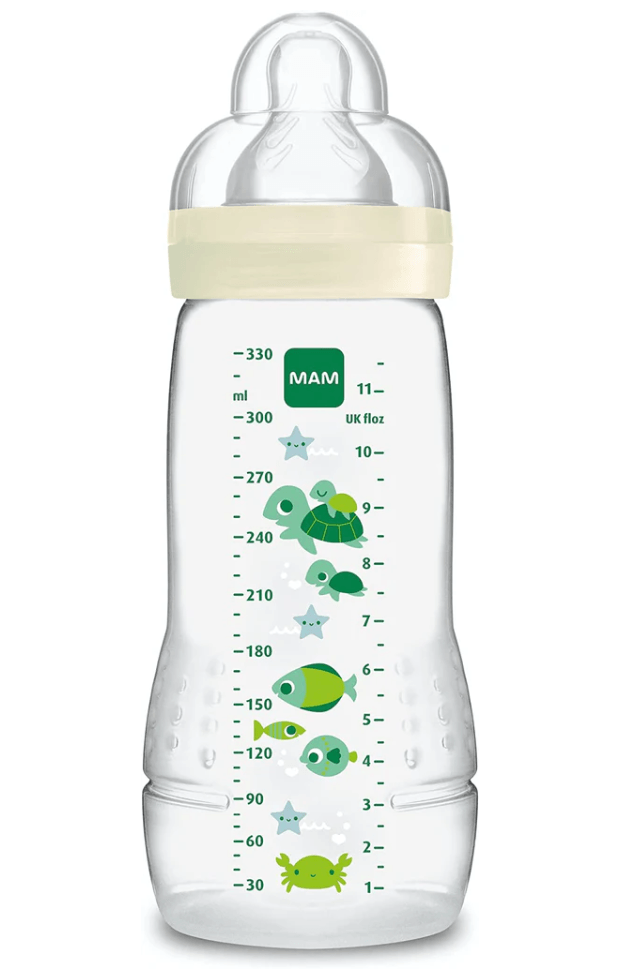 Easy Active 2nd Age Bottle, 330ml - 6+ Months - X-Flow Teat, Ultra-Fast  Speed - White