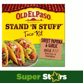 Old El Paso Mexican Stand 'N' Stuff Garlic & Paprika Taco Kit - toylibrary.lk
