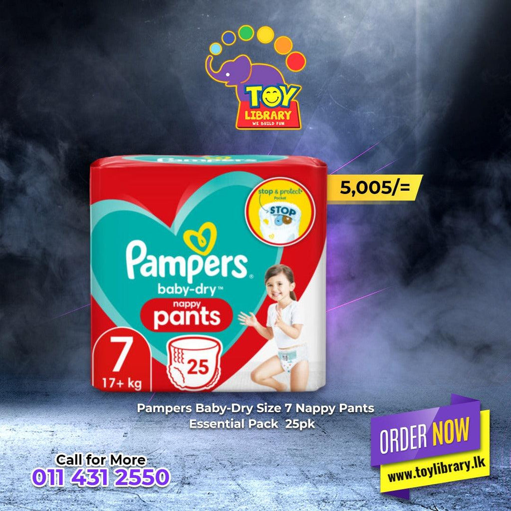 Pampers Baby Dry Nappy Pants Size 7, 17+kg 30pcs Online at Best Price |  Baby Nappies | Lulu Qatar