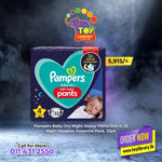 Pampers Baby-Dry Night Nappy Pants Size 4, 32 Night Nappies, Essential Pack  32pk - toylibrary.lk