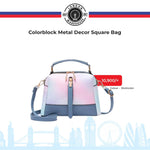 Colorblock Metal Decor Square Bag - toylibrary.lk
