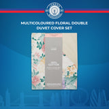Multicoloured Floral Double Duvet Cover Set