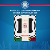 Harry Potter™ Red Animated Double Duvet Cover Set