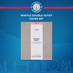 Waffle Double Duvet Cover Set