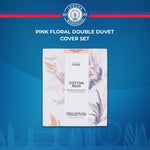 Pink Floral Double Duvet Cover Set
