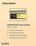 Advanced Snail 92 All in one Cream, 3.53 oz/100g - toylibrary.lk