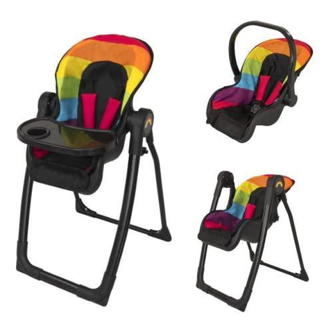 Baby Chic Feed & Play In Rainbow Print - toylibrary.lk