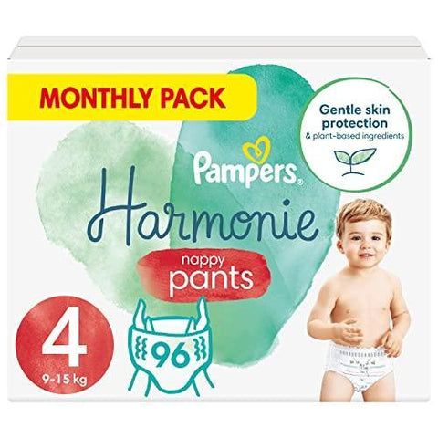 Baby Nappy Pants Size 4 (9-15 kg/20-33 Lb), 96 Nappies - toylibrary.lk