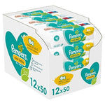 Baby Wipes Multipack, 600 Wet Wipes (12 x 50) - toylibrary.lk