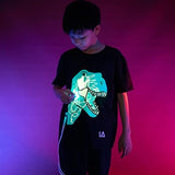 Dinosaur Kids Interactive Glow in The Dark T-shirt - toylibrary.lk