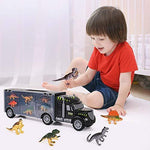Dinosaur Toys Truck Transport，Double Inside Storage Dinosaur Carrier Truck. - toylibrary.lk