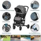 Hadwin Pram 2-in-1 Travel System, Foldable Baby Pushchair with Rain Cover. - toylibrary.lk