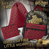 Harry Potter Backpack School Bag Set with Drawstring Gym Bag and Pencil Case - toylibrary.lk