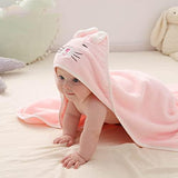 Hooded baby Towel,Baby Bath Towel Blanket,l Baby Gift Set. - toylibrary.lk
