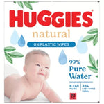 Huggies Natural 0% Plastic Wipes - toylibrary.lk