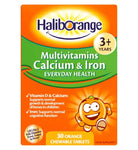 Kids Multivitamins Calcium & Iron 3+yrs - 30 Orange Flavour Chewable Tablets - toylibrary.lk