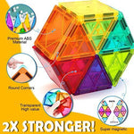 Magnetic Building Blocks 3D Colorful Magnetic Tiles for Kids - toylibrary.lk
