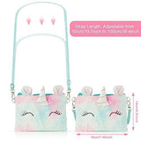 Plush Unicorn Bag Shoulder Bag Girl Jewellery Set - toylibrary.lk