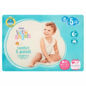 ASDA Little Angels Comfort & Protect 5 40 Nappies - toylibrary.lk