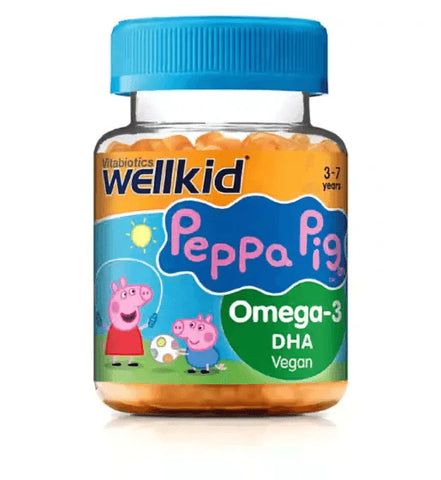 Wellkid Peppa Pig Omega-3 DHA Vegan - 30 Jellies - toylibrary.lk